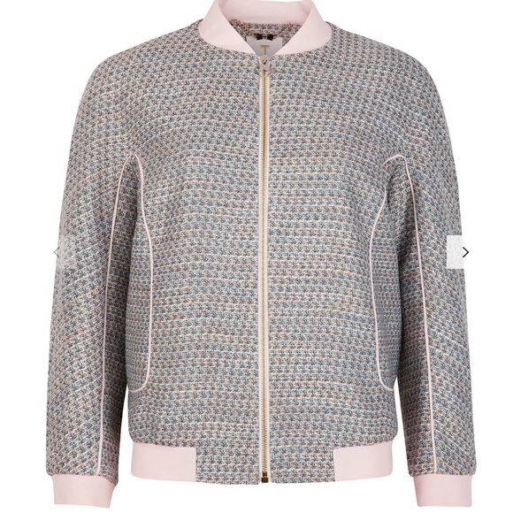Ted Baker Jackets & Blazers - Ted Baker Tweed Talitha Bomber Jacket